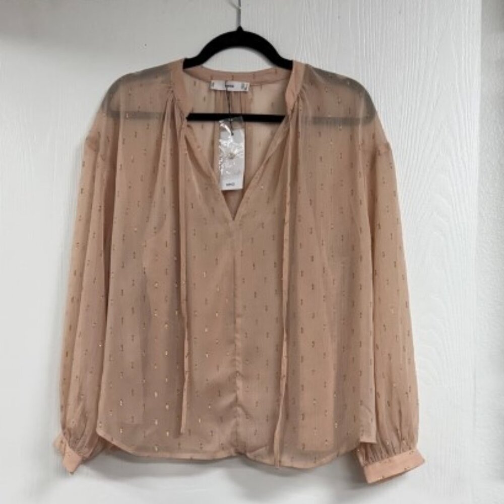 Mango Women's Metallic Details Blouse